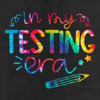 In My Testing Era Tie Dye Test Day For Student Teacher Garment-Dyed Fleece Hoodie