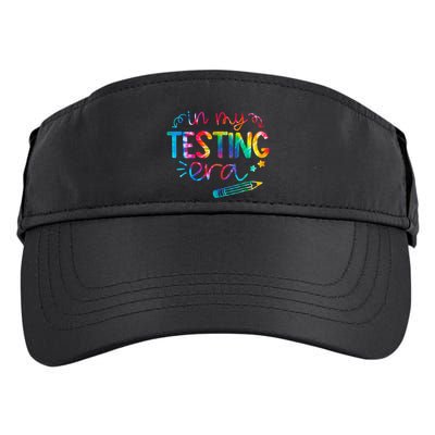 In My Testing Era Tie Dye Test Day For Student Teacher Adult Drive Performance Visor