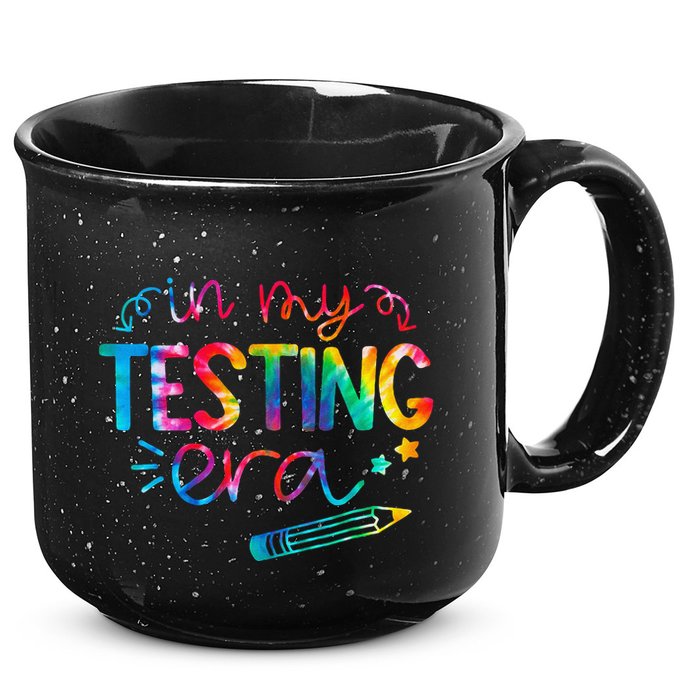 In My Testing Era Tie Dye Test Day For Student Teacher 15oz Campfire Ceramic Mug