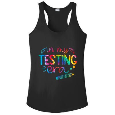 In My Testing Era Tie Dye Test Day For Student Teacher Ladies PosiCharge Competitor Racerback Tank
