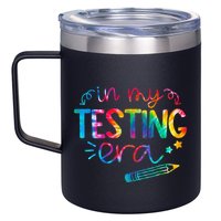 In My Testing Era Tie Dye Test Day For Student Teacher 12oz Stainless Steel Coffee Mug
