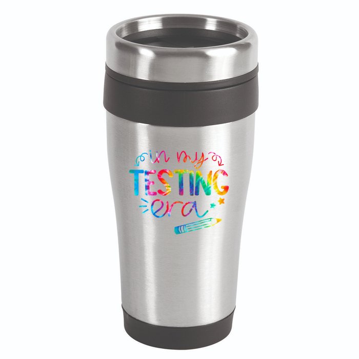 In My Testing Era Tie Dye Test Day For Student Teacher 16oz Travel Tumbler