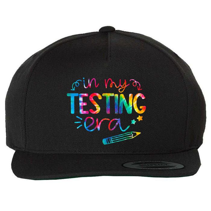 In My Testing Era Tie Dye Test Day For Student Teacher Wool Snapback Cap
