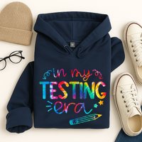 In My Testing Era Tie Dye Test Day For Student Teacher Hoodie