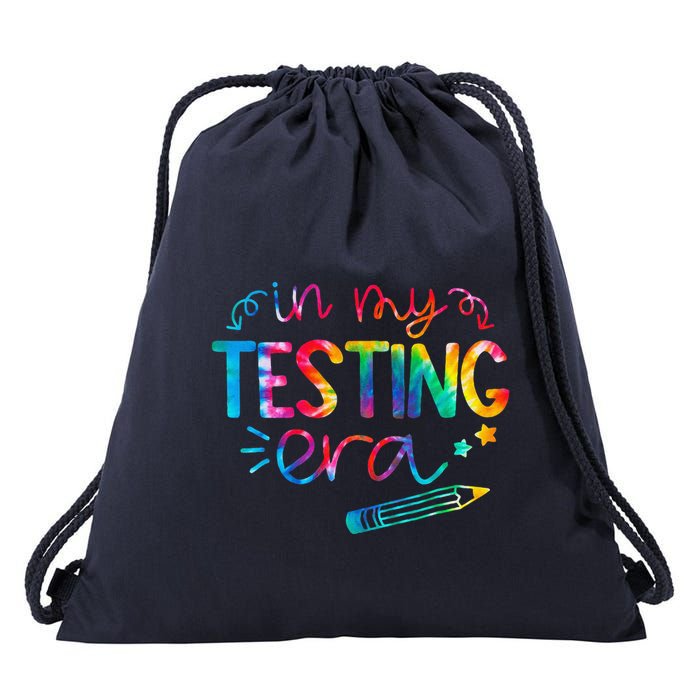 In My Testing Era Tie Dye Test Day For Student Teacher Drawstring Bag