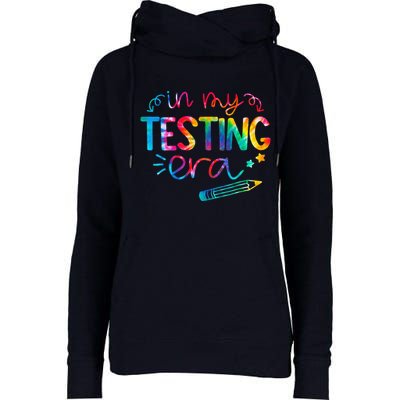In My Testing Era Tie Dye Test Day For Student Teacher Womens Funnel Neck Pullover Hood