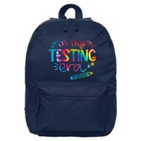 In My Testing Era Tie Dye Test Day For Student Teacher 16 in Basic Backpack