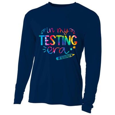 In My Testing Era Tie Dye Test Day For Student Teacher Cooling Performance Long Sleeve Crew