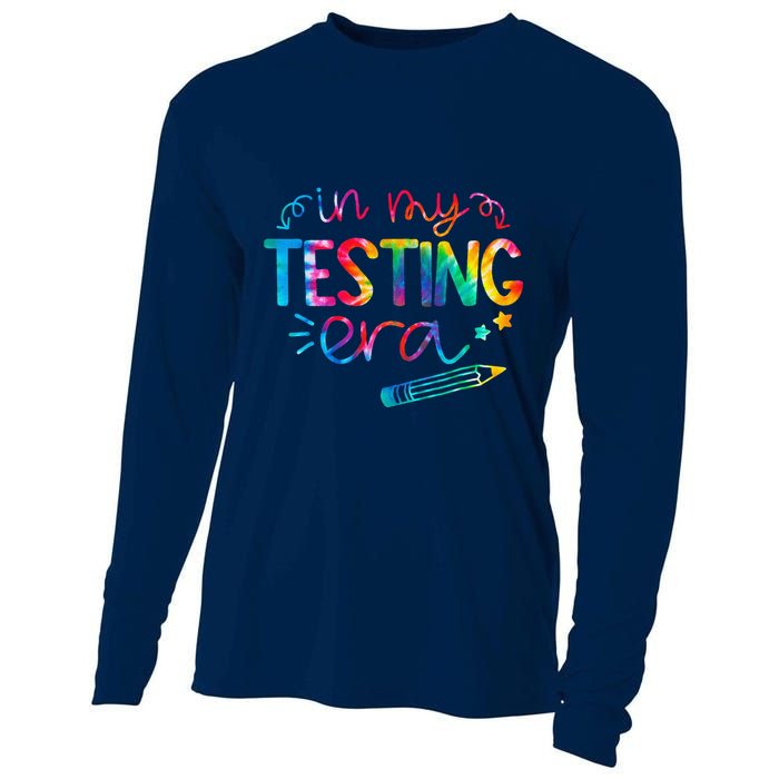 In My Testing Era Tie Dye Test Day For Student Teacher Cooling Performance Long Sleeve Crew
