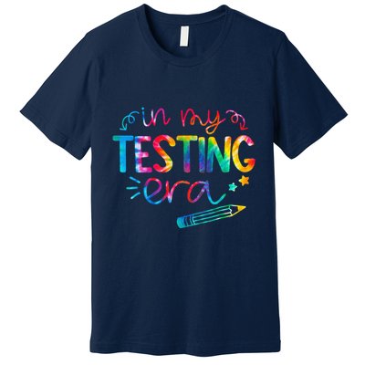 In My Testing Era Tie Dye Test Day For Student Teacher Premium T-Shirt