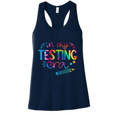 In My Testing Era Tie Dye Test Day For Student Teacher Womens Tank Top
