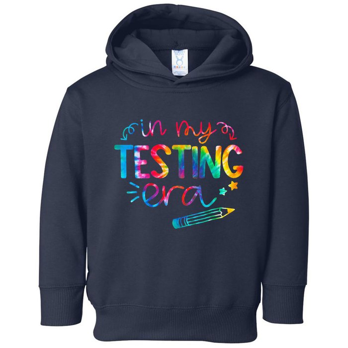 In My Testing Era Tie Dye Test Day For Student Teacher Toddler Hoodie