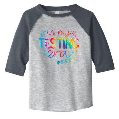 In My Testing Era Tie Dye Test Day For Student Teacher Toddler Fine Jersey T-Shirt
