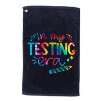 In My Testing Era Tie Dye Test Day For Student Teacher Golf Towel