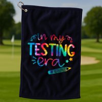 In My Testing Era Tie Dye Test Day For Student Teacher Golf Towel