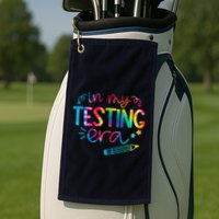 In My Testing Era Tie Dye Test Day For Student Teacher Golf Towel