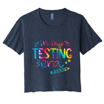In My Testing Era Tie Dye Test Day For Student Teacher Crop Top