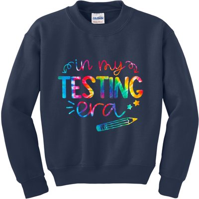 In My Testing Era Tie Dye Test Day For Student Teacher Kids Sweatshirt
