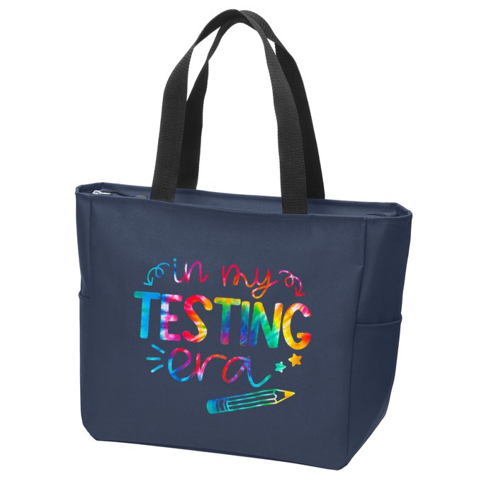 In My Testing Era Tie Dye Test Day For Student Teacher Zip Tote Bag