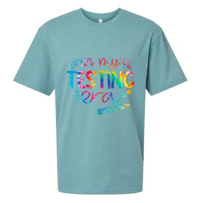 In My Testing Era Tie Dye Test Day For Student Teacher Sueded Cloud Jersey T-Shirt