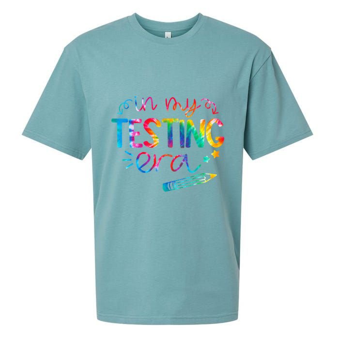 In My Testing Era Tie Dye Test Day For Student Teacher Sueded Cloud Jersey T-Shirt