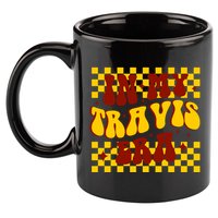 In My Travis Era Football Cute 11oz C Handle Ceramic Mug