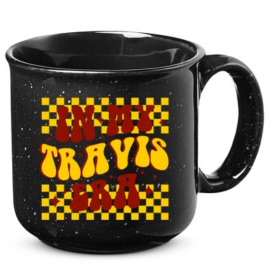 In My Travis Era Football Cute 15oz Campfire Ceramic Mug