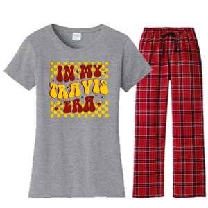 In My Travis Era Football Cute Women's Flannel Pajama Set