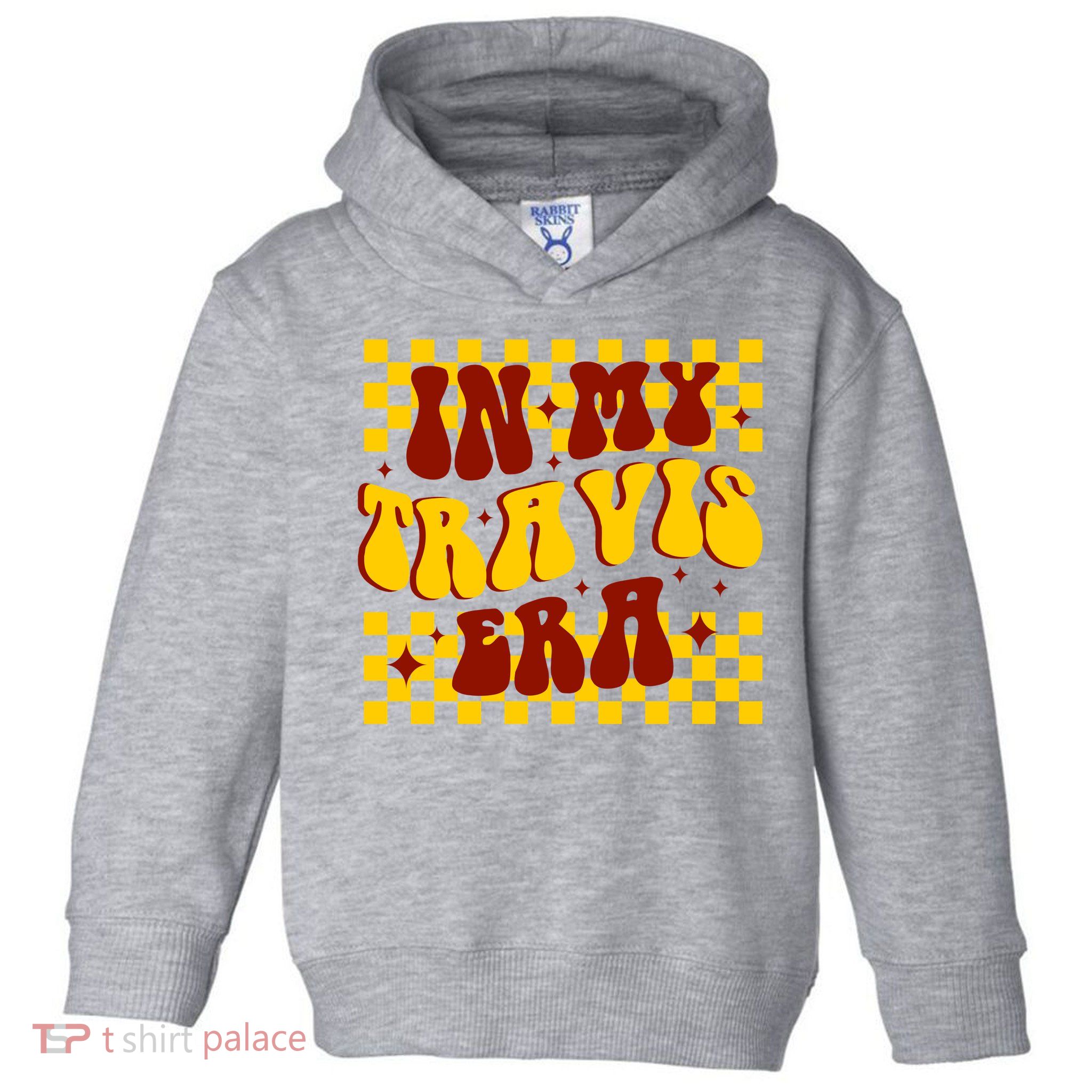 In My Travis Era Football Cute Toddler Hoodie