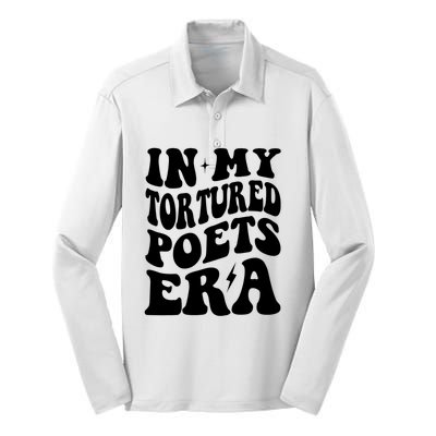 In My Tortured Era Funny In My Poets Era Silk Touch Performance Long Sleeve Polo