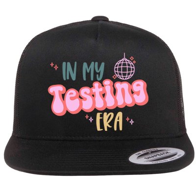 In My Testing Era, Funny Testing Teacher, Teaching Student Flat Bill Trucker Hat