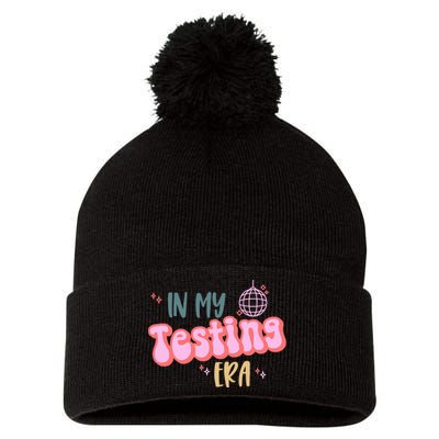 In My Testing Era, Funny Testing Teacher, Teaching Student Pom Pom 12in Knit Beanie