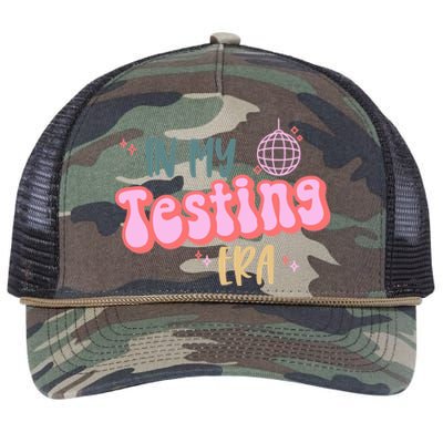 In My Testing Era, Funny Testing Teacher, Teaching Student Retro Rope Trucker Hat Cap