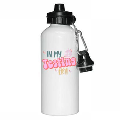 In My Testing Era, Funny Testing Teacher, Teaching Student Aluminum Water Bottle