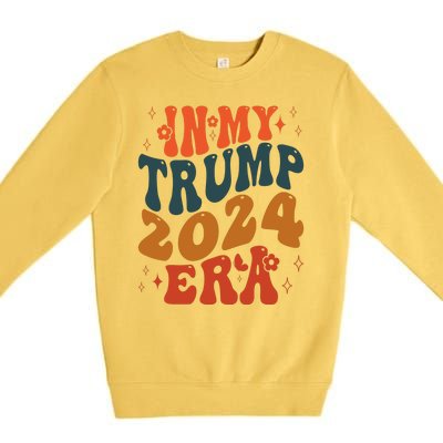 In My Trump 2024 Era Retro Premium Crewneck Sweatshirt