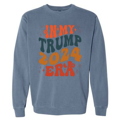 In My Trump 2024 Era Retro Garment-Dyed Sweatshirt