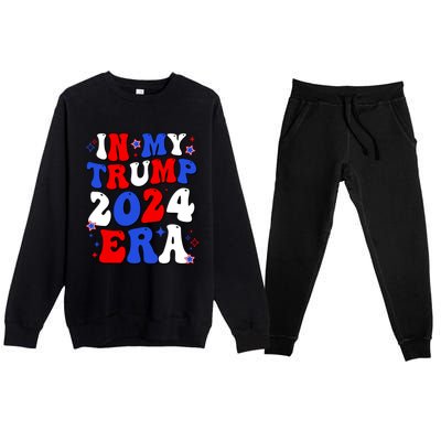 In My Trump 2024 Era Premium Crewneck Sweatsuit Set