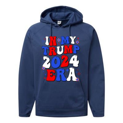 In My Trump 2024 Era Performance Fleece Hoodie