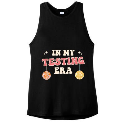 In My Testing Era, Funny Testing Teacher, Teaching Student Ladies PosiCharge Tri-Blend Wicking Tank