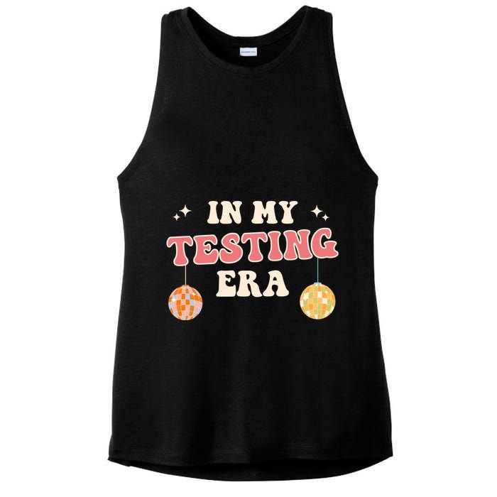 In My Testing Era, Funny Testing Teacher, Teaching Student Ladies PosiCharge Tri-Blend Wicking Tank