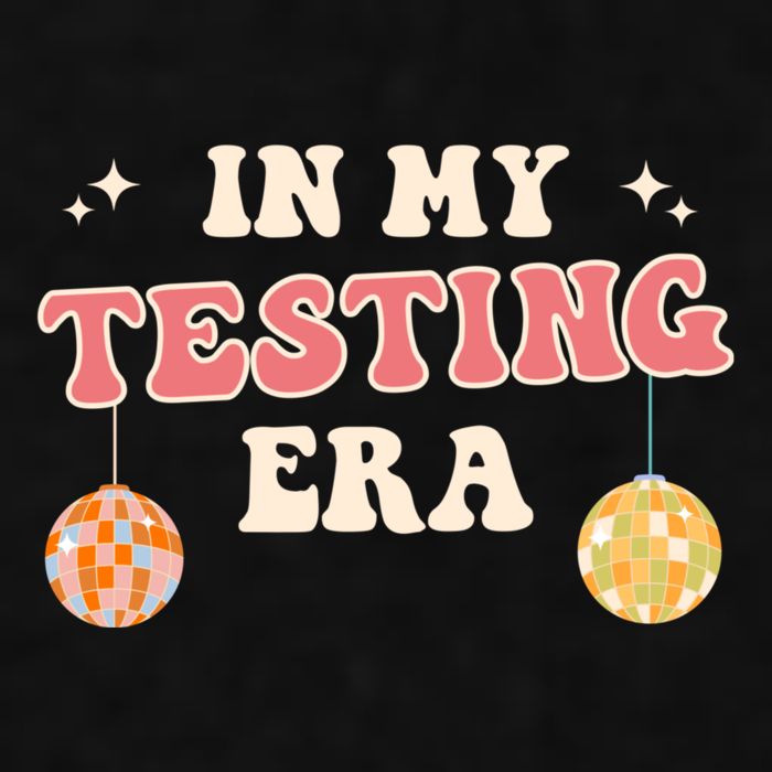 In My Testing Era, Funny Testing Teacher, Teaching Student Ladies PosiCharge Tri-Blend Wicking Tank
