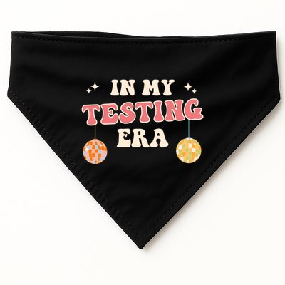 In My Testing Era, Funny Testing Teacher, Teaching Student USA-Made Doggie Bandana