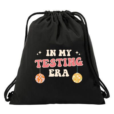 In My Testing Era, Funny Testing Teacher, Teaching Student Drawstring Bag