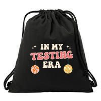 In My Testing Era, Funny Testing Teacher, Teaching Student Drawstring Bag