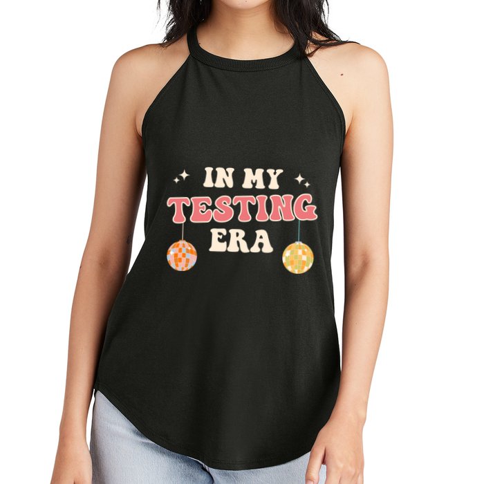 In My Testing Era, Funny Testing Teacher, Teaching Student Women's Perfect Tri Rocker Tank