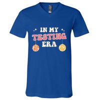 In My Testing Era, Funny Testing Teacher, Teaching Student V-Neck T-Shirt