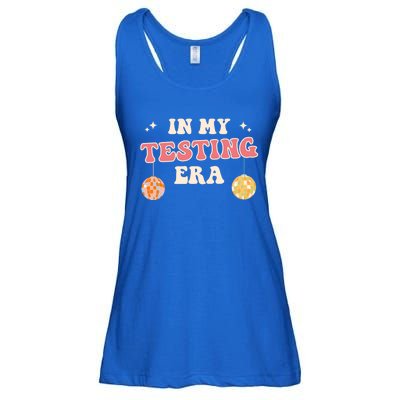 In My Testing Era, Funny Testing Teacher, Teaching Student Ladies Essential Flowy Tank