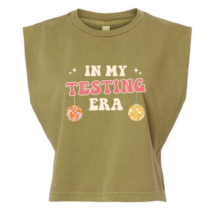 In My Testing Era, Funny Testing Teacher, Teaching Student Garment-Dyed Women's Muscle Tee