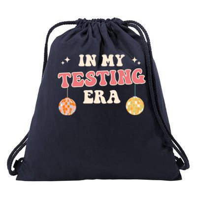 In My Testing Era, Funny Testing Teacher, Teaching Student Drawstring Bag