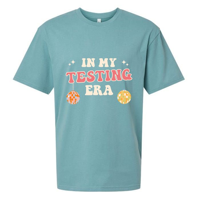 In My Testing Era, Funny Testing Teacher, Teaching Student Sueded Cloud Jersey T-Shirt